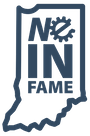 NEINFAME logo blue